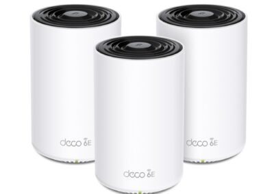 TP-Link Deco XE75 (AXE5400) Tri-Band WiFi 6E Whole-Home Mesh System – 3 Pack